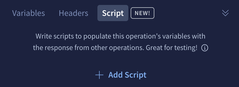 Adding a new operation script